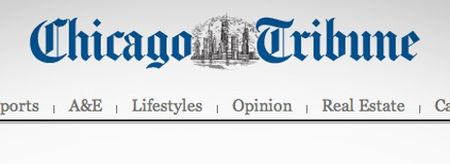 PICTURE – For Sixteen Amazing Minutes, This Was The Homepage Of The Chicago Tribune
