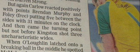 PICTURE – He Delivered A Clinical What? An Epic Typo From The Laois Nationalist