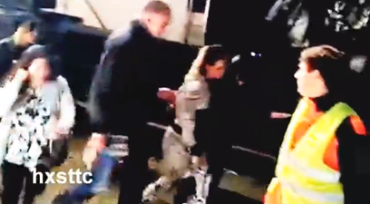 VIDEO – A Very Drunk Rihanna Is Accompanied Out Of Kings Of Leon Gig
