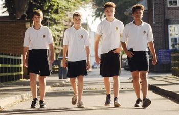Teenage Boys Wear Skirts to School in Protest Over Ban on Shorts