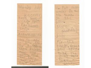 Little Girl Leaves Dad Cute To-Do-List After Divorce