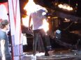 VIDEO – You Light Up My World Like Nobody Else… Harry Styles’ Almost Ends Up In Flames On Stage