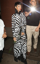 Party Animal: This Singer Looks Like She Took Fashion Advice From Cruella De Vil