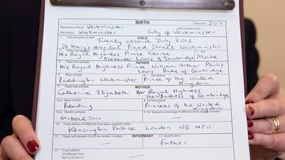 PICTURE – Kate And William Officially Register The Birth Of Prince George