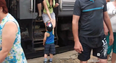 Video: What a Gentleman! Young Boy Meets and Greets Passengers Disembarking From Train