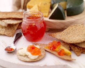 Recipe: How to Make Crispy Crackers and Red Pepper and Chilli Jam