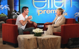 PICTURE: Ellen Tries To Trick Simon Cowell Into Revealing The Sex Of His Baby