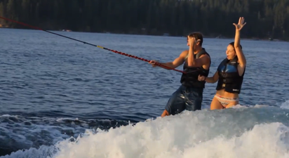 Video: Whoah! Man Proposes to Girlfriend While Tandem Wakeboarding