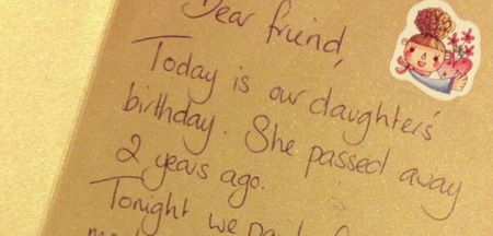 PICTURE: Parents Heartwarming Gesture To Celebrate Deceased Daughter’s Birthday