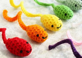 Photos: Whoah! Have You Seen These Smiling Crocheted Sperms?