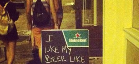 Photo: Employee Makes Domestic Violence Joke to Sell Alcohol and is Promptly Fired