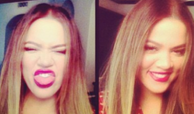 PICTURE: Khloe Kardashian Pulls Silly Faces In Instagram Snap