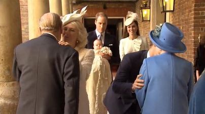 PICTURE – Prince George Arrives For His Christening With Kate And William