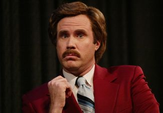 PICTURE – Oh Just Ron Burgundy, Cycling Around Amsterdam With Daft Punk, Nothing To See Here