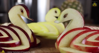 For Foodies: How to Make an Edible Swan Out of an Apple