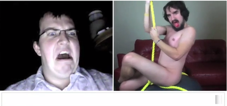 Watch: A Work of Art – Man Performs Hilarious Version of “Wrecking Ball” on Chatroulette