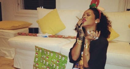 PICS: Ho Ho Ho – Rihanna Shares Festive Snaps On Instagram