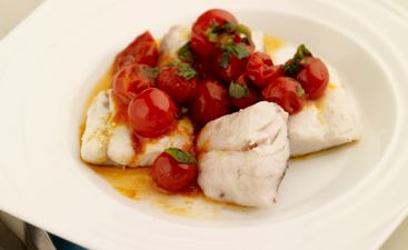 Recipe: Nasello Al Pomodoretto E Basilico – Hake with Tomatoes and Basil