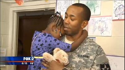 VIDEO – She Is Never Letting Go, Four-Year-Old Girl Greets Her Military Dad Who Returns After A Year Away