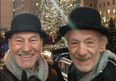 PICTURE: Patrick Stewart and Ian McKellan Visit Santa