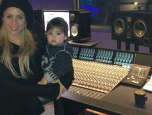 PICTURES: Shakira Takes Son Milan Into the Music Studio
