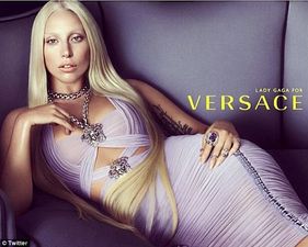 Picture: Lady Gaga Goes Topless For Versace Campign (NSFW)