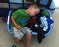 In Pictures: This Adorable Four-Year-Old Can Sleep Anywhere