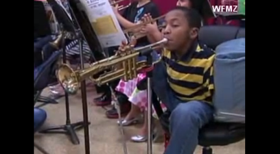 Video: “Keep On Trying” – Jahmir Wallace Has No Arms But Still Masters The Trumpet