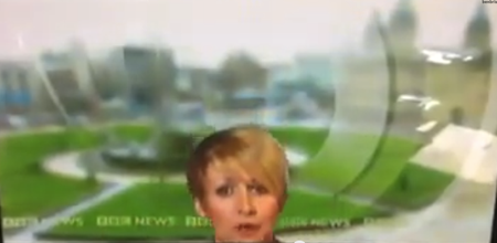 Fail: BBC News Presenter Hits Rock Bottom Live On TV… Sort Of