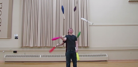 Watch: Four Guys Showcase Their Unbelievable Juggling Skills