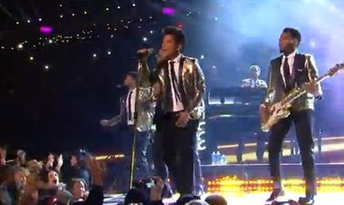 VIDEO: Bruno Mars Rocks Out During Super Bowl Half-Time Performance