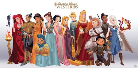 In Pictures: Artist Reimagines Disney Stars as Game of Thrones Characters