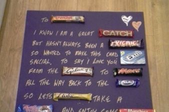 PICTURE – Who Says Valentine’s Day Has To Be Expensive? Guy Makes This Brilliant Card For His Girlfriend