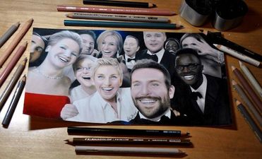 Artist Draws THAT Oscars Selfie And It Looks Exactly Like The Real Thing