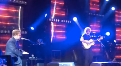 VIDEO: Candle In The Wind: Ed Sheeran Joins Elton John For Amazing Oscar Party Performance