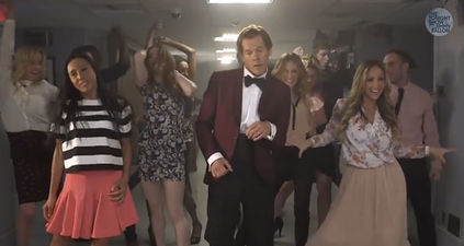 This Kevin Bacon Tonight Show Entrance Will Make Footloose Fans Very Happy