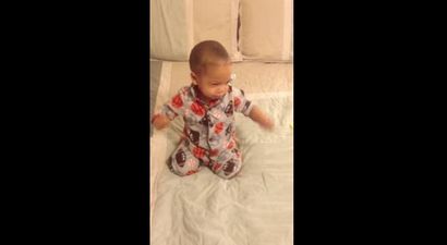 VIDEO – Runaway Baby, Baby Boy Wakes Up Dancing To Bruno Mars