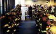 PICTURE – Boston Firefighters Wait In Airport For Family Of Their Fallen Comrade