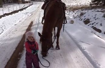 VIDEO: This Little Girl and Her Horse Are Best Friends (And Super Cute)