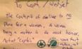 Pilot Responds Brilliantly To Sexist Note Left For Her After Flight