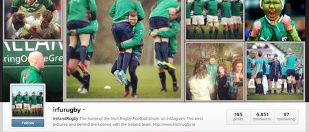 IRFU Rugby – This Week’s Must Follow Irish Instagram Account