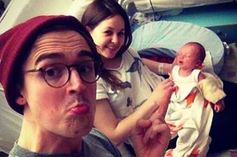 PICTURE: Boy Band Star Shares Snap of Newborn Son in Hospital