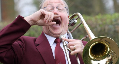 VIDEO: That’s Not On the Hymn Sheet – Trombone Player Sneezes Into Instrument
