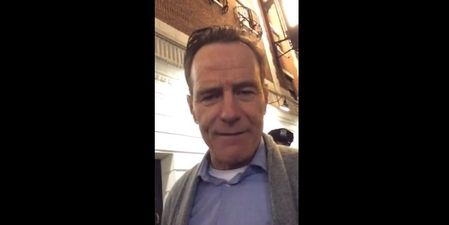VIDEO: Legend! Bryan Cranston Channels Walter White and Helps Lad Ask Girl to the Prom