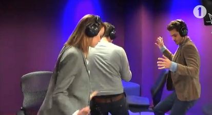 VIDEO – Oh, Just Emma Stone And Andrew Garfield Rocking Out To Bamboleo In The BBC Radio 1 Studios