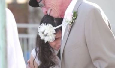 VIDEO: Terminally Ill Father Walks 11-Year-Old Daughter Down The Aisle During Surprise ‘Wedding’ As He Won’t Make The Real Thing