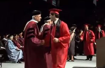 VIDEO: University Student Tries Back Flip At Graduation… Fails Miserably