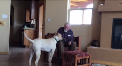 WATCH: Daughter Catches Heartbreaking Moment Near Mute Father Speaks With Their Family Dog