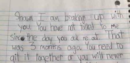 Greatest ‘Brake Up’ Note Of All Time: The Key To Good A Relationship Is Communication