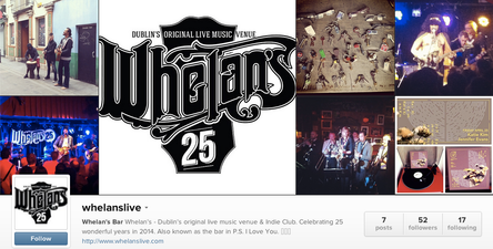 Whelan’s Live: This Week’s Must Follow Irish Instagram Account